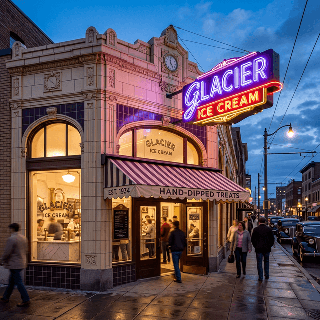 Prototype rendering of the future Glacier Ice Cream parlor