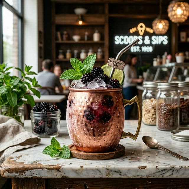 Blackberry Mint Mule