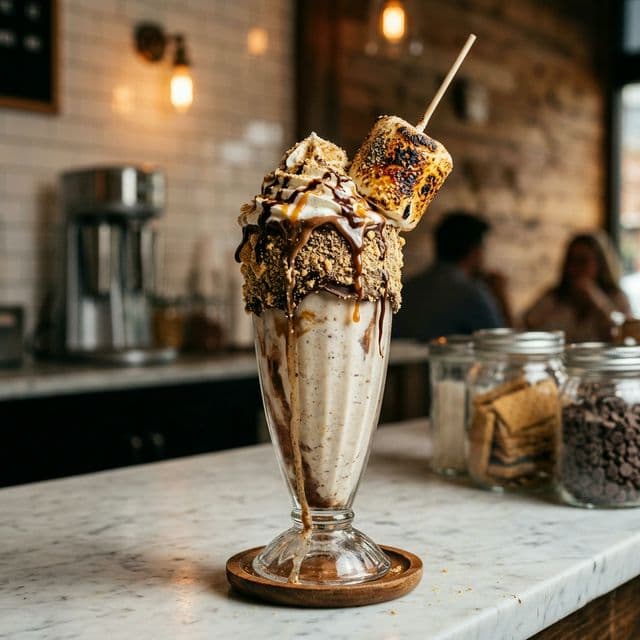 Campfire S'mores Shake