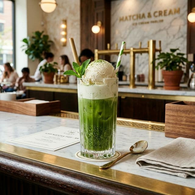 Matcha Cream Fizz