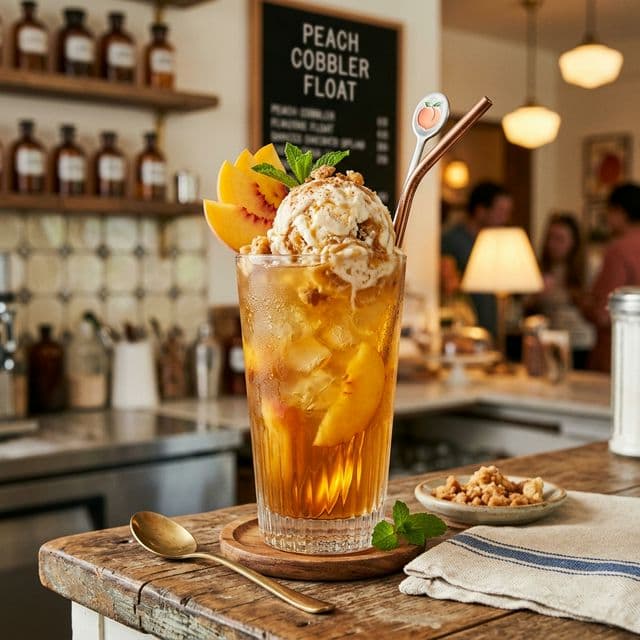 Peach Bourbon-less Smash