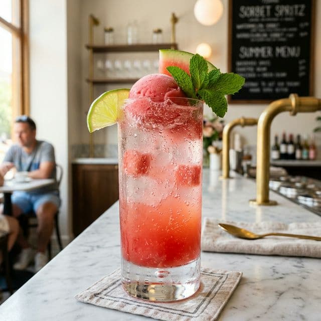 Watermelon Sorbet Spritz